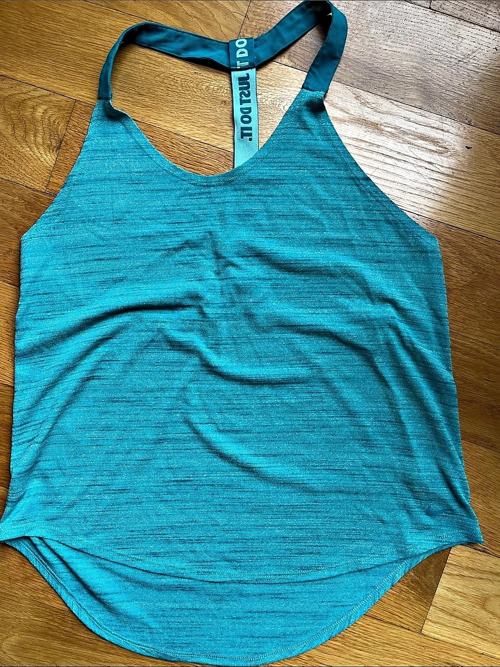 Just Do It Blue Athletic Tank Top
